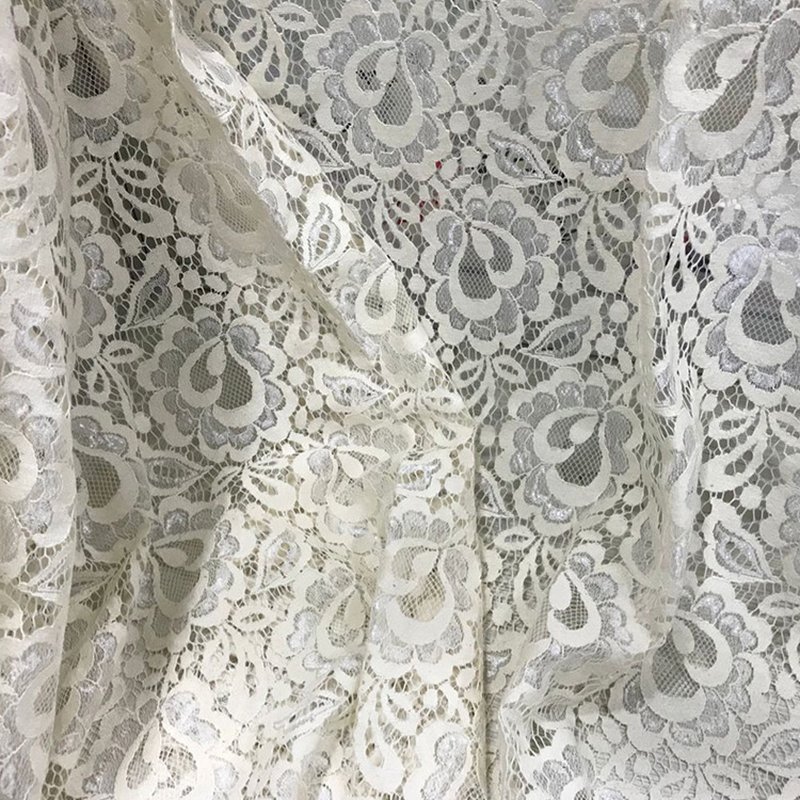 Dress Cutwork Nylon Lace Fabric for Women's Wear Wholesale Supplier 5